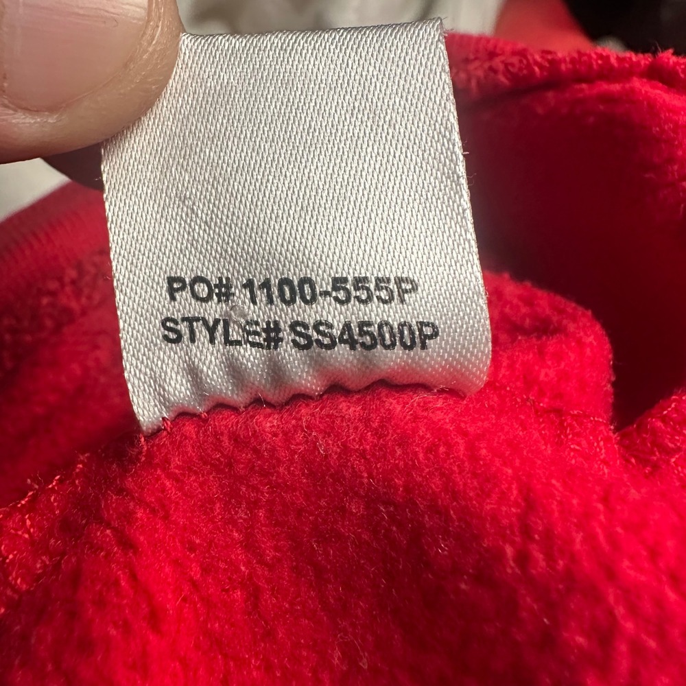 Anti Social Social Club ASSC Red Hoodie Pullover Sleeve Print Logo Mens Medium - Picture 3 of 16